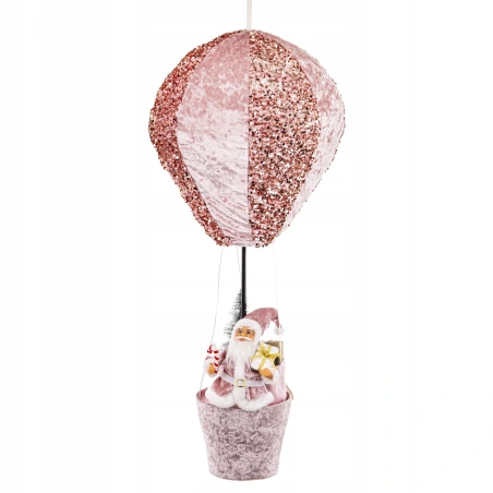 Santa Claus Figurine in Balloon, 93×37×37 cm