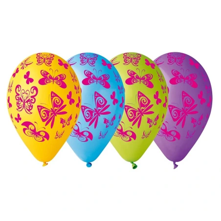 Balloons “Butterflies”, 12" / 5 pcs.