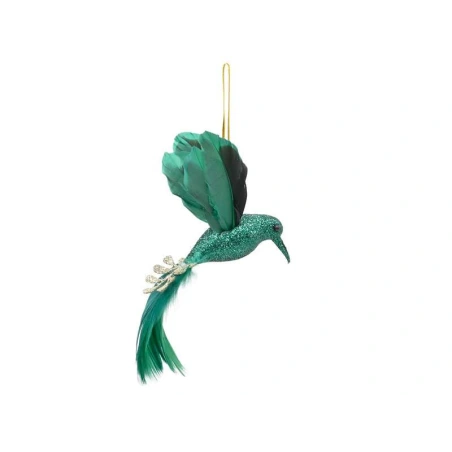 Pakabinamas paukštis, žalios spalvos, 13×3×10 cm