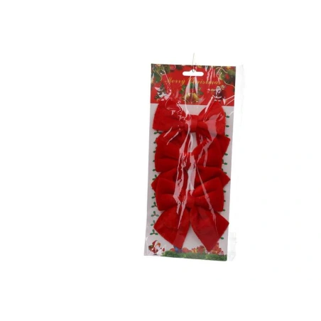 Bows, 11×11.5 cm, Red Color, 1 pack - 3 pcs