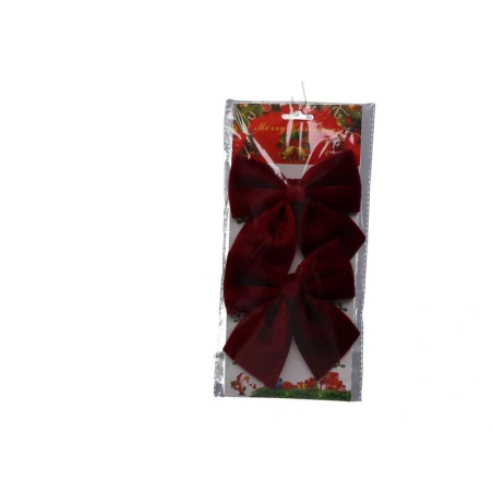 Bows, 13.5×14 cm, Cherry Color, 1 pack - 2 pcs