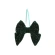 Bow, 11×12×2 cm,Green Color