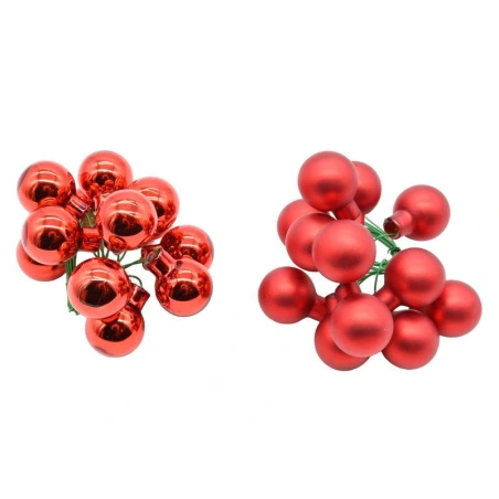 Toys with Wire, 2 cm, Matte and Glossy Red Color, 1 pack - 144 pcs