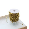 Decorative Pearl Ribbon, 30 m, Gold Color