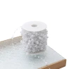 Decorative Pearl Ribbon, 30 m, White Color