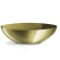 Flowerpot "Owal", gold color, 30×14 cm