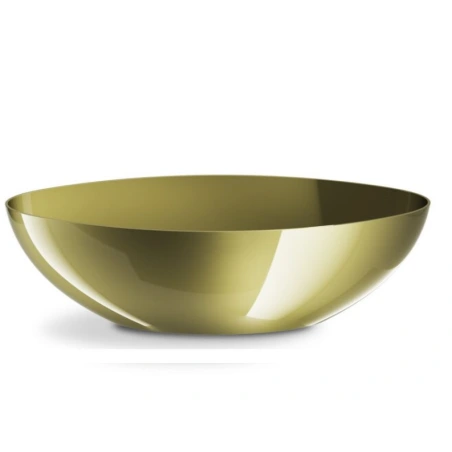 Flowerpot "Owal", gold color, 30×14 cm