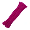 Chenille Wire Stems, 30 cm, Fuchsia Color, 1 pack - 100 pcs