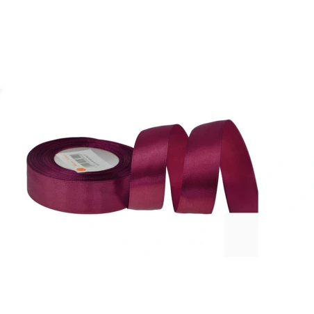 Ribbon, 2.5 cm x 35 y (32 m), Wine Red Color