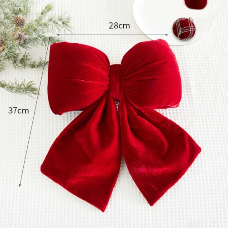 Bow, 28×37 cm, Dark Red Color