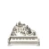 Christmas Decoration "Musical Grand Piano", LED, 23×25×15 cm, White-Silver Color