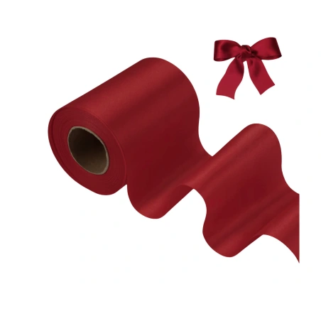 Ribbon, 10 cm x 35 y (32 m), Cherry Color