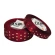 Ribbon, Cherry Color with Metallic Dots