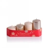 Candle Set – 50×55 / 70 / 85 / 100 mm, Cappuccino Color