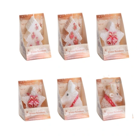 Aromātiska svece, ziemas tēma, 75 mm