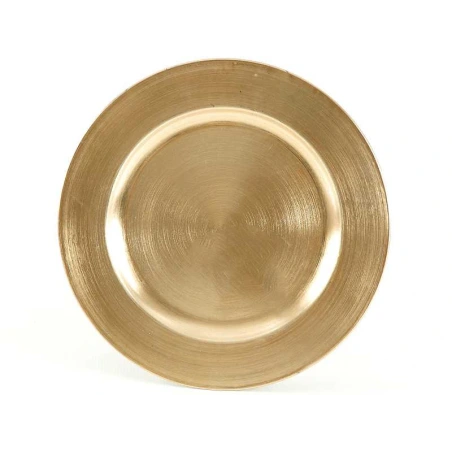 Plastic Tray, 28×28×2 cm, Gold Color