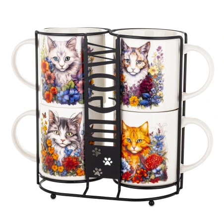 Cups, 9.5×12.5×8.5 cm, 1 Set - 4 pcs.