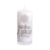 Candle “Owls in Winter”, 5×10 cm, White Color