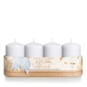 Candles “Angel Wings”, 40×70 mm, White Color, 1 Pack – 4 pcs.