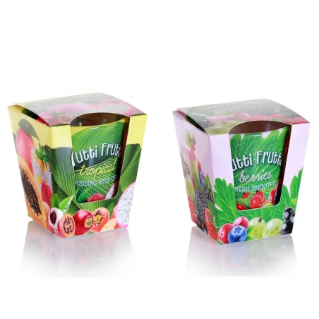 Scented Candle “Tutti Frutti”, Scents – “Berries” and “Tropical”, 115 g, Burn Time 30 h