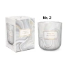 Candles “White Marble”, “Black Marble”, in Glass Jar, 150 g