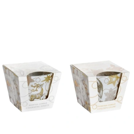 Scented Candle “Glamour Christmas” in Glass Jar, 115 g, Burning Time – 30 h