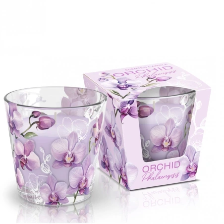 Scented Candle “Orchid Phalaenopsis” in Glass Jar, 15 g, Burning Time – 30 h