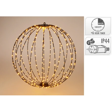 Dekoracija – sfera, 60 cm, 400 LED