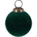 Christmas Tree Ornament, 50 mm, Green Color, Glass