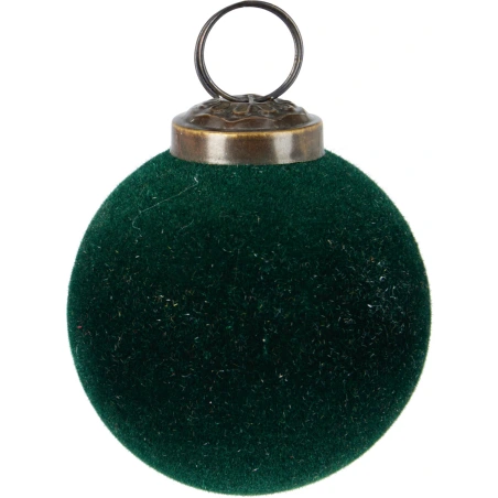 Christmas Tree Ornament, 50 mm, Green Color, Glass