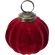 Christmas Tree Ornament, 50 mm, Red Color, Glass