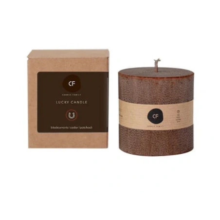 Scented Palm Wax Lucky Candle “BROWN LUCK”, 7 cm, Burning Time - 38 h