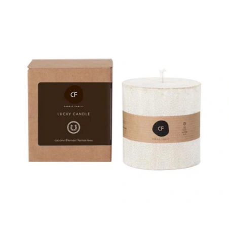 Scented Palm Wax Lucky Candle “WHITE LUCK”, 7 cm, Burning Time - 36 h