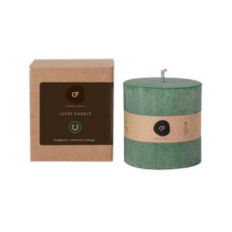 Scented Palm Wax Lucky Candle “GREEN LUCK”, 7 cm, Burning Time - 38 h
