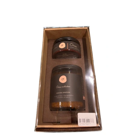 Body Butter and Bath Salt Set with Grapefruit and Bergamot Essential Oils “SPA, FOR BODY AND SOUL”