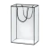 Gift Bag, 24,5×15×35 cm, Transparent, With Black Outlines