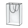 Gift Bag, 24,5×15×35 cm, Transparent, With Black Outlines