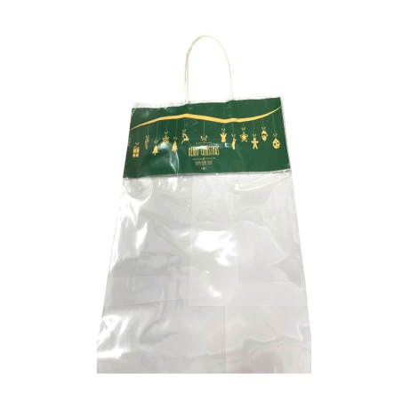 Christmas Gift Bag, 24,5×45 cm, Transparent