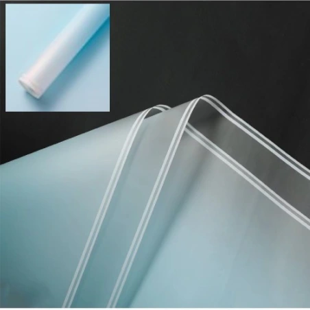 Wrapping Paper, 58×58 cm, Light Blue Color, 1 Pack - 20 Pcs