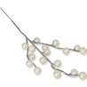 Artificial Berry Branch, 33 cm, Pearl Color