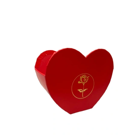 Gift Box, heart-shaped, 11×13.5×9.5 cm, red colour