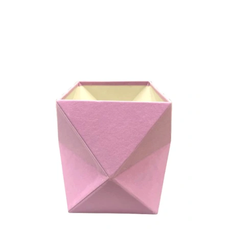 Gift Box, velour, 24×18×18 cm, light pink colour