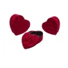 Boxes, heart-shaped, 1 set – 3 pcs, red colour