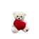 Teddy Bear with Heart, 24×25 cm