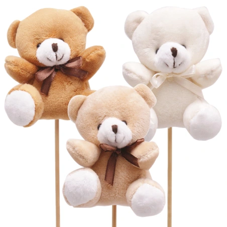 Plush Teddy Bear, 10×8 cm on 50 cm Stick