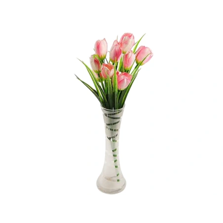 Artificial Tulip Bouquet, H-34 cm, Pink