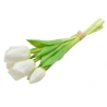 Artificial Tulips, 5 pcs, H-28 cm, White