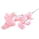 Artificial Apple Branch, H-90 cm, Pink