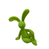 Flocked Rabbit, h-23 cm