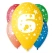 Balloons "Number 6", 12" (30 cm), 1 pack - 5 pcs.  .
